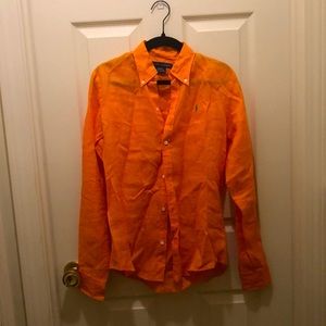 NWT Ralph Lauren linen button-down